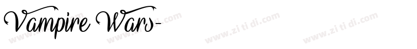 Vampire Wars字体转换
